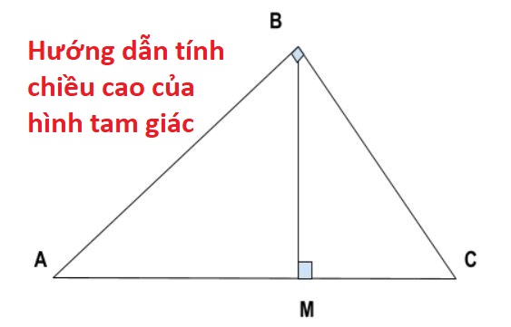tính chiều cao hình tam giác
