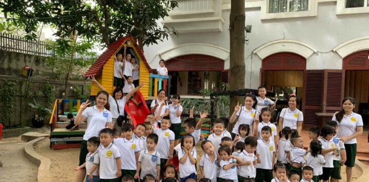 Trẻ tham gia các hoạt động tại Trường Mầm non Tư thục Thiên Ân