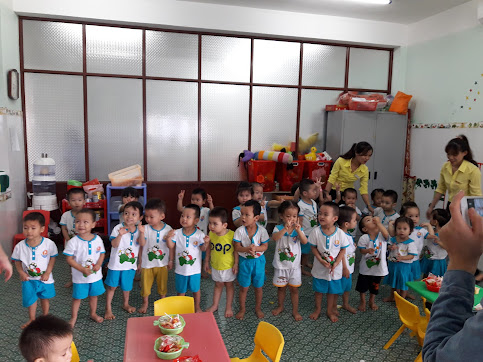 Các bé tại trường Mầm non Sơn Ca
