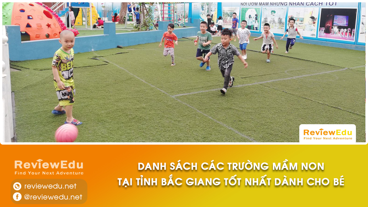 Danh sách top trường mầm non tỉnh Bắc Giang