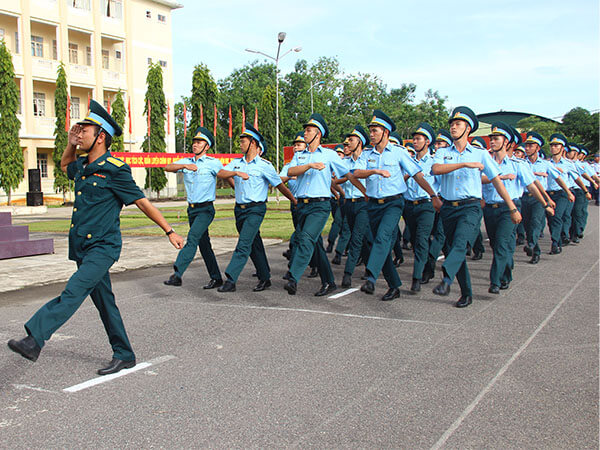 Học viên Trường Sĩ Quan Không Quân tham gia tập huấn
