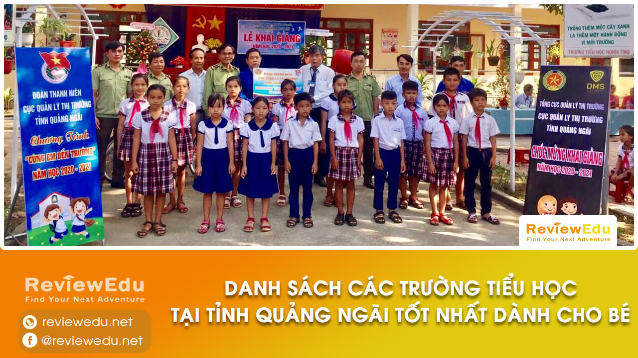 Danh sách top trường tiểu học tỉnh Quảng Ngãi