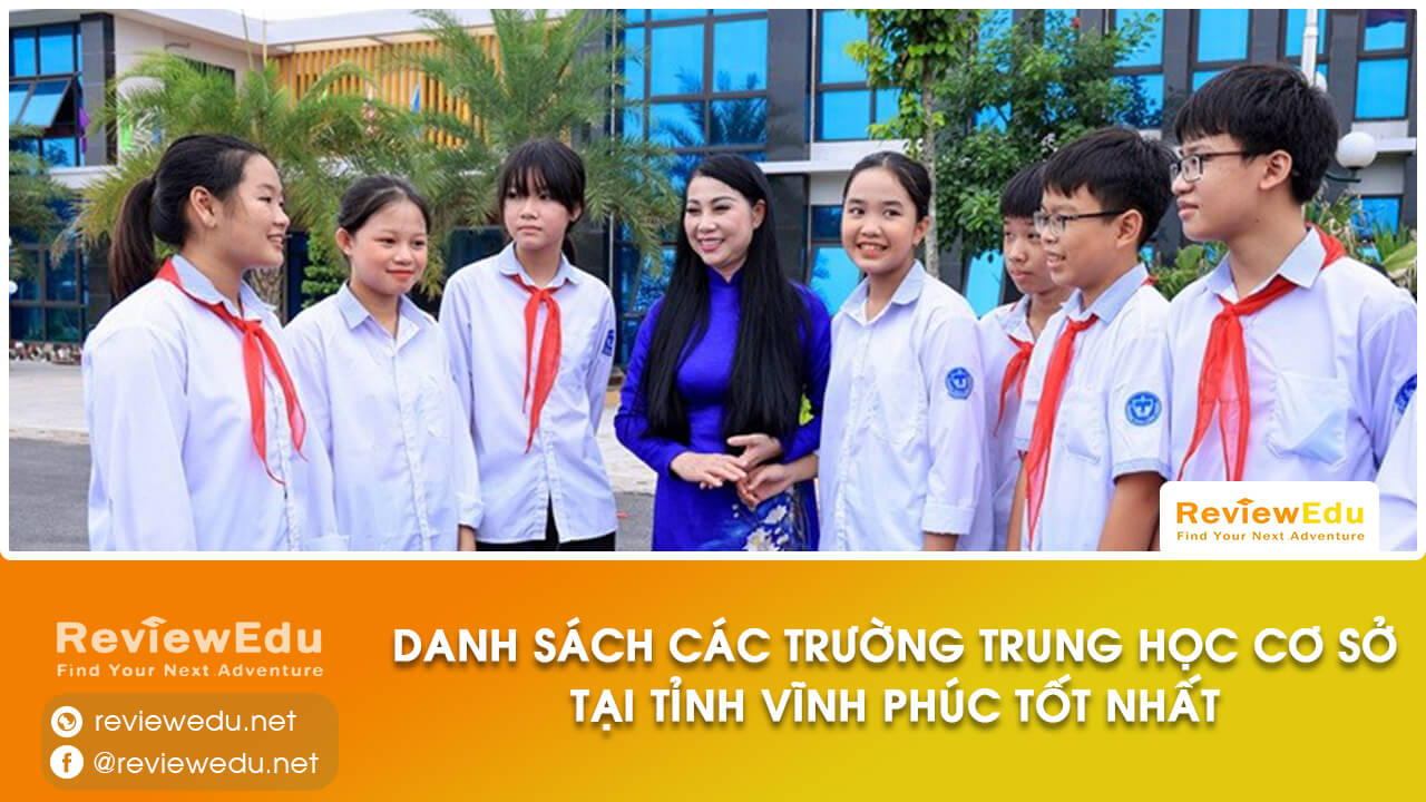 danh sách top trường THCS tỉnh Vĩnh Phúc