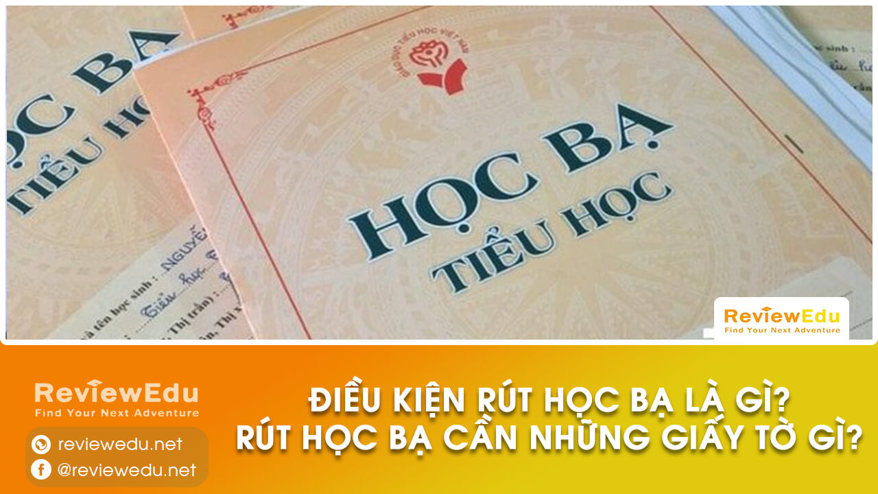 rút học bạ cần giấy tờ gì