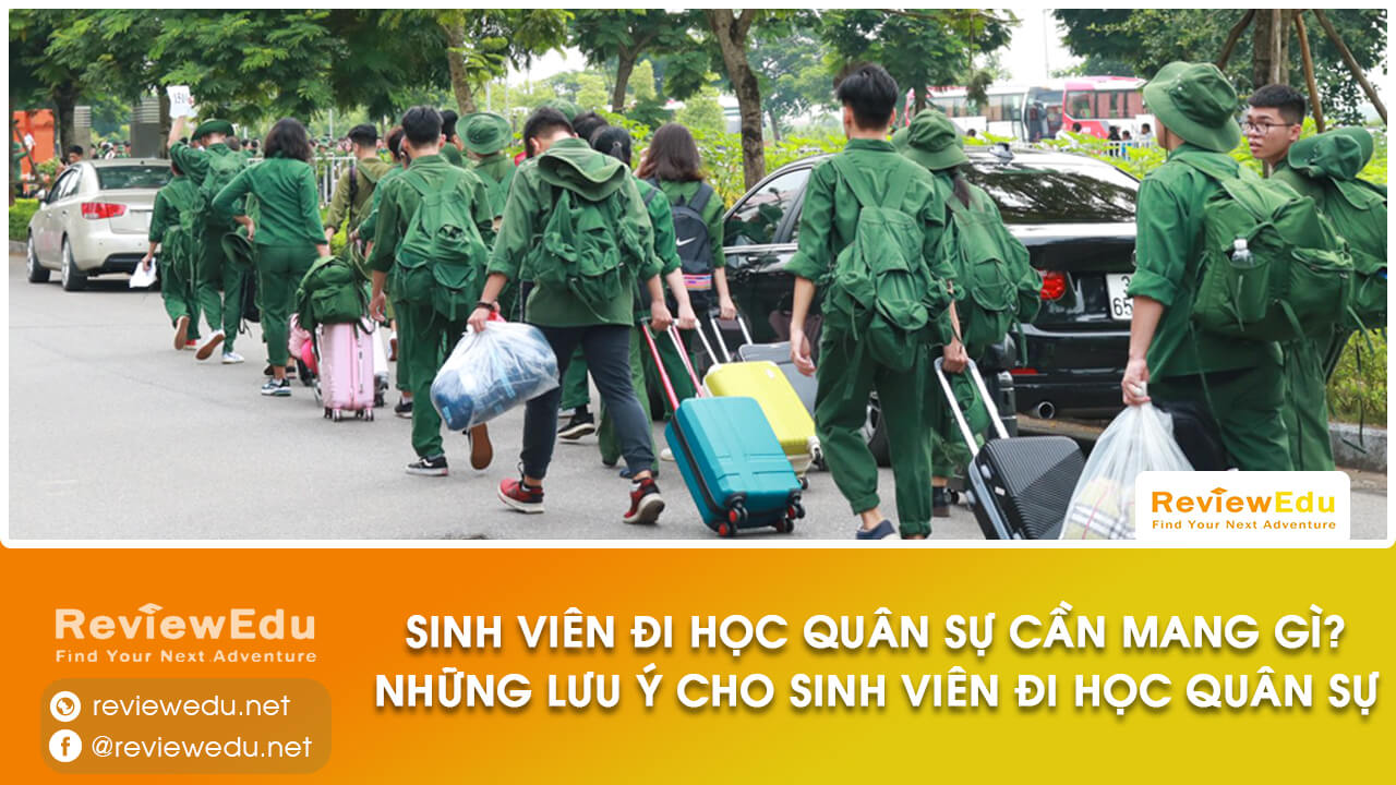 đi học quân sự cần mang gì