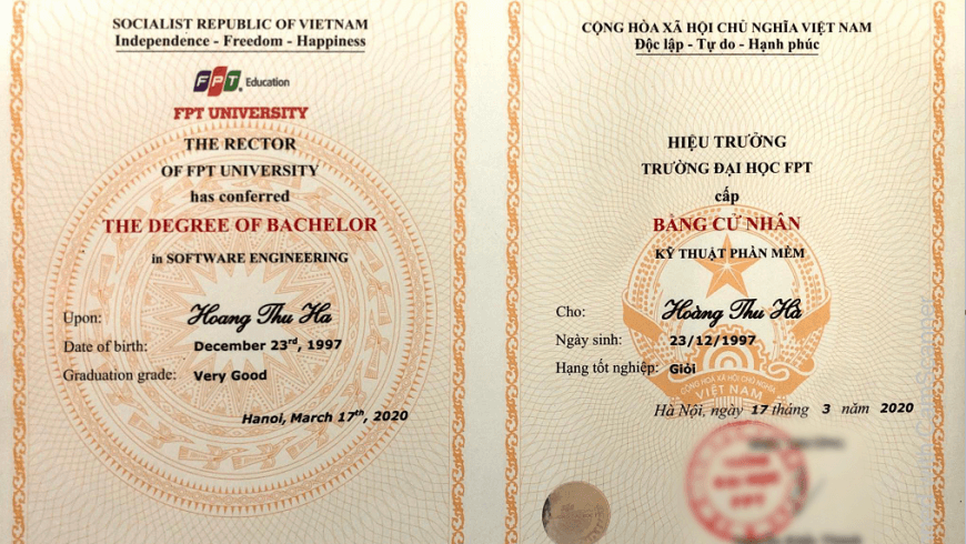 Bằng Đại học FPT