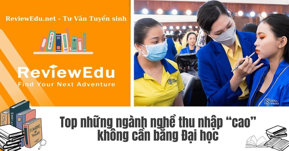 những nghề không cần bằng đại học