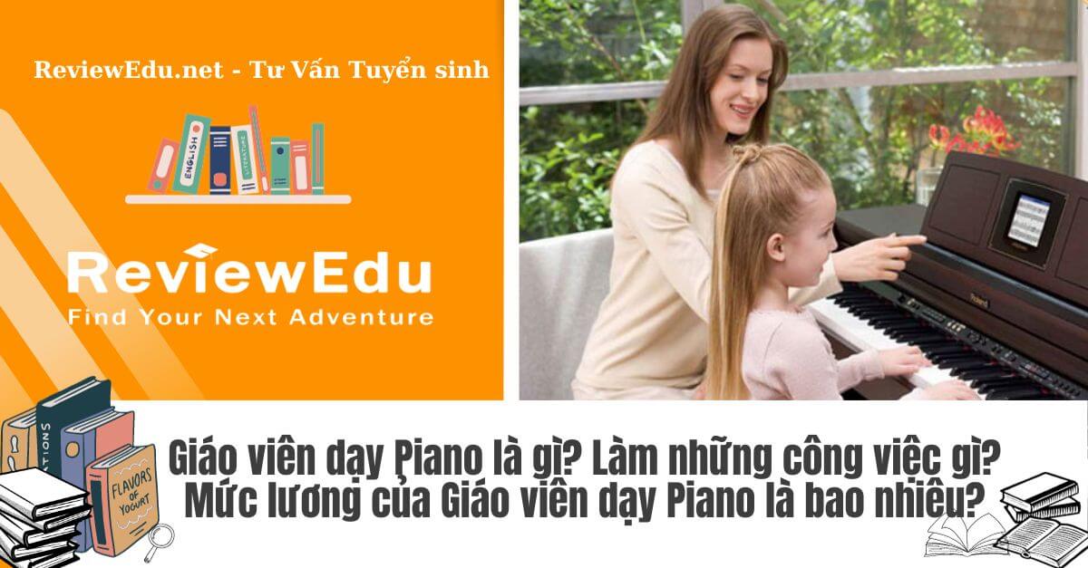 giáo viên dạy piano