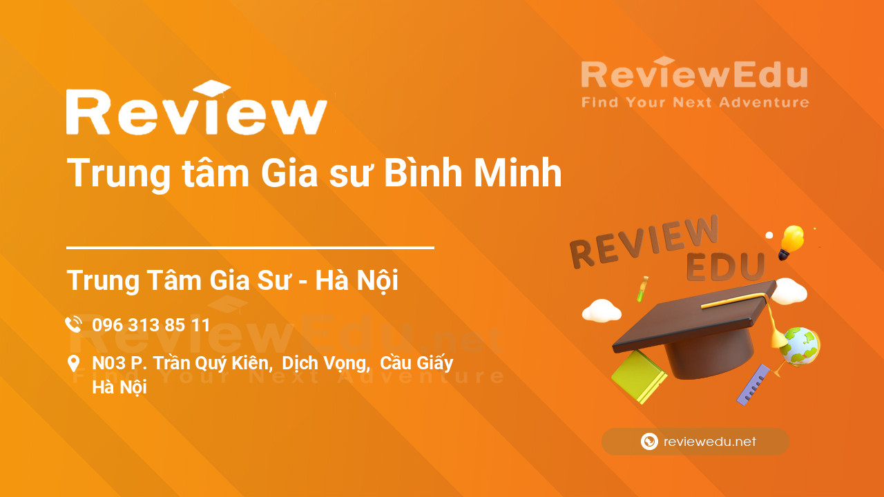 Review Trung tâm Gia sư Bình Minh