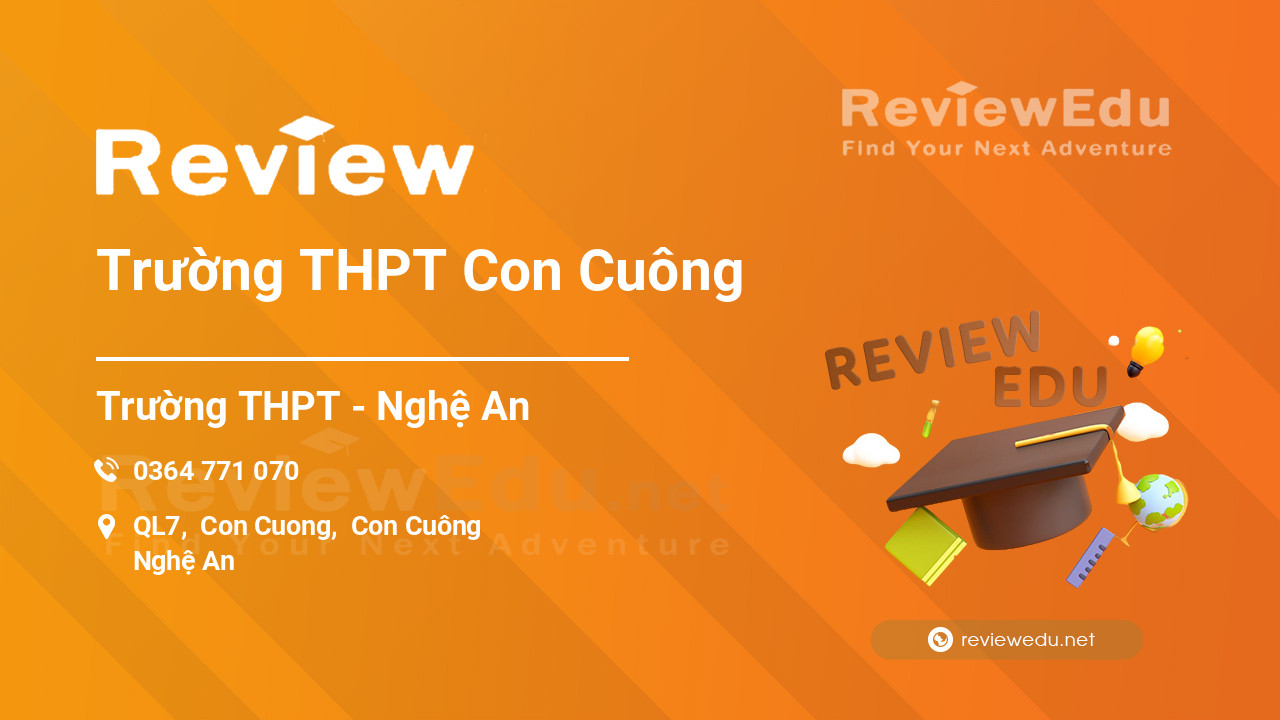 Review Trường THPT Con Cuông